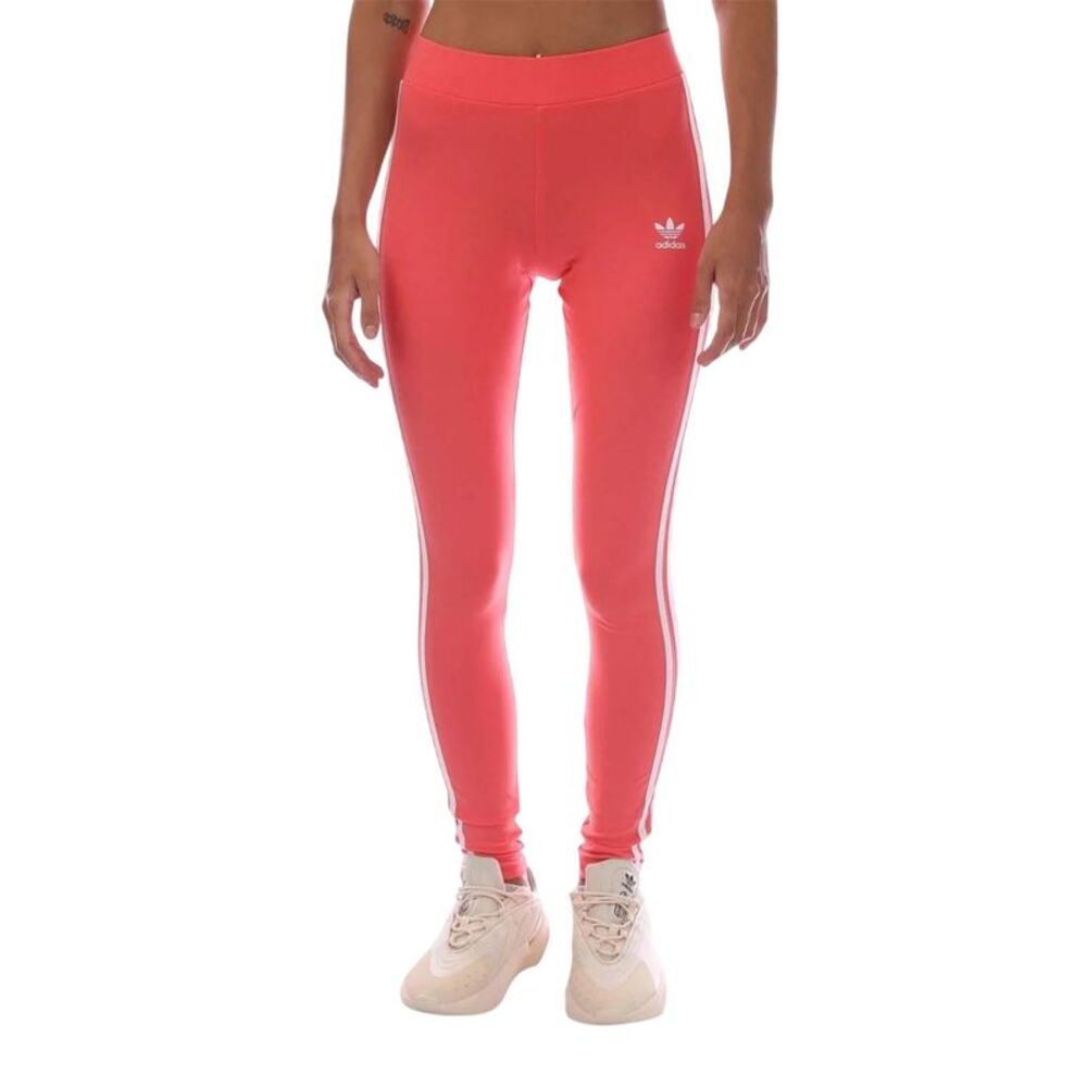 Adidas Womens/Ladies Classics 3 Stripes Leggings / Pink